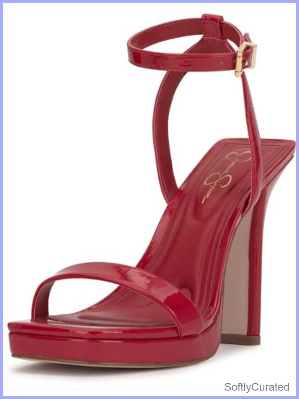 Faux Leather Heeled Platform Sandal for Prom Homecoming